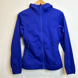 Black Diamond Women’s Coalesce Hoody Polartec Windproof Jacket Purple